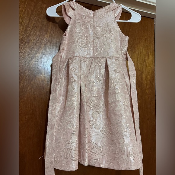 Embellished Pink Dress with Pearl Neck - Size 6 - Picture 3 of 3